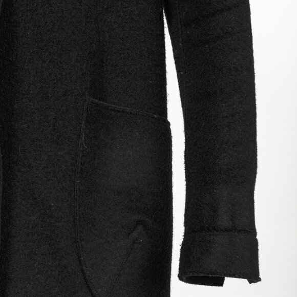 Marie Saint Pierre Black Boiled-Wool Blazer - Picture 5 of 9